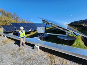 AS tour of Mon Power's Rivesville solar site